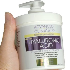 advanced clinicals hyaluronic acid instant skin hydrator cream 454g